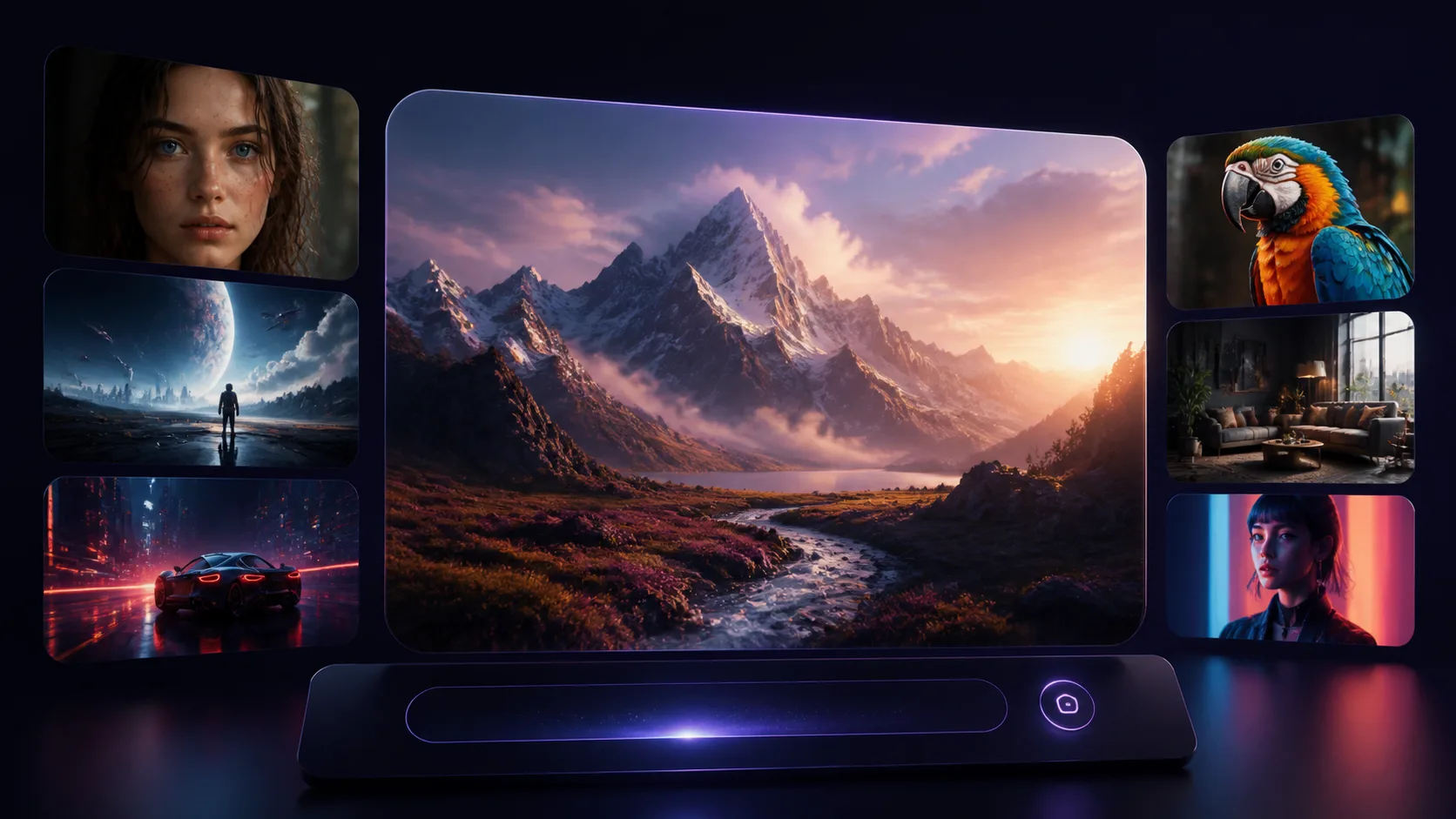 Z-Image Turbo showcase with generated creative assets